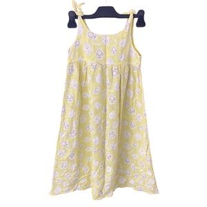 KEEDO Yellow Printed Tie-Strap Sundress XX-LRG